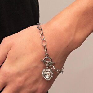 Paparazzi Jewelry Accessories -Till DAZZLE Do Us Part - White Bracelet - Vintage